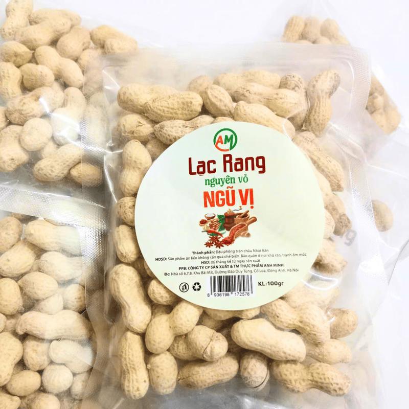 (Thơm ngon) Lạc rang nguyên vỏ nhiều vị chống cay đưa bia cực tốt. 1