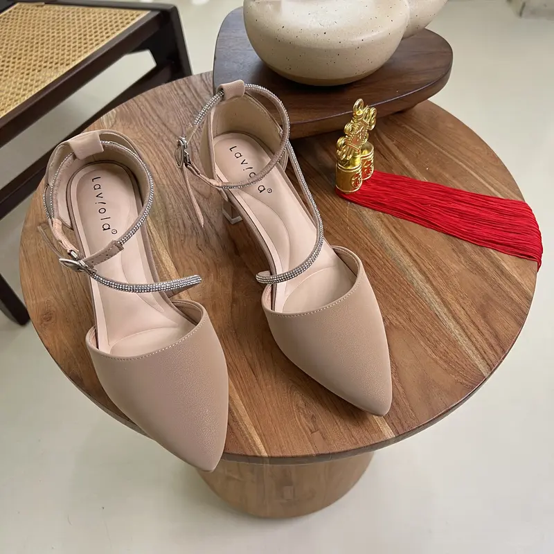 Laviola 4702 HSS - Sepatu High Heels Wanita Tinggi 6 cm Beige dan Khaki Sandal 2
