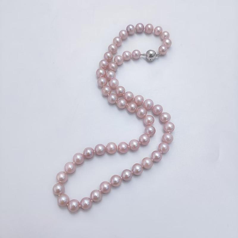 Product Introduction of LU  Natural Freshwater Pearl, Manta Rose Full String Necklace S925 7-7.5 mm  SKU:XL-071 0