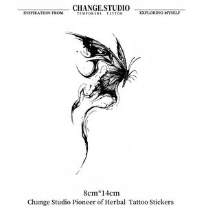 Hình Xăm Tạm Thời, Thiết Kế Hình Xăm Bướm, Kéo Dài Trong 15 Ngày, Không Thấm Nước, Không Lo Rạn, Chống Ma Sát Miếng Dán Hình Xăm