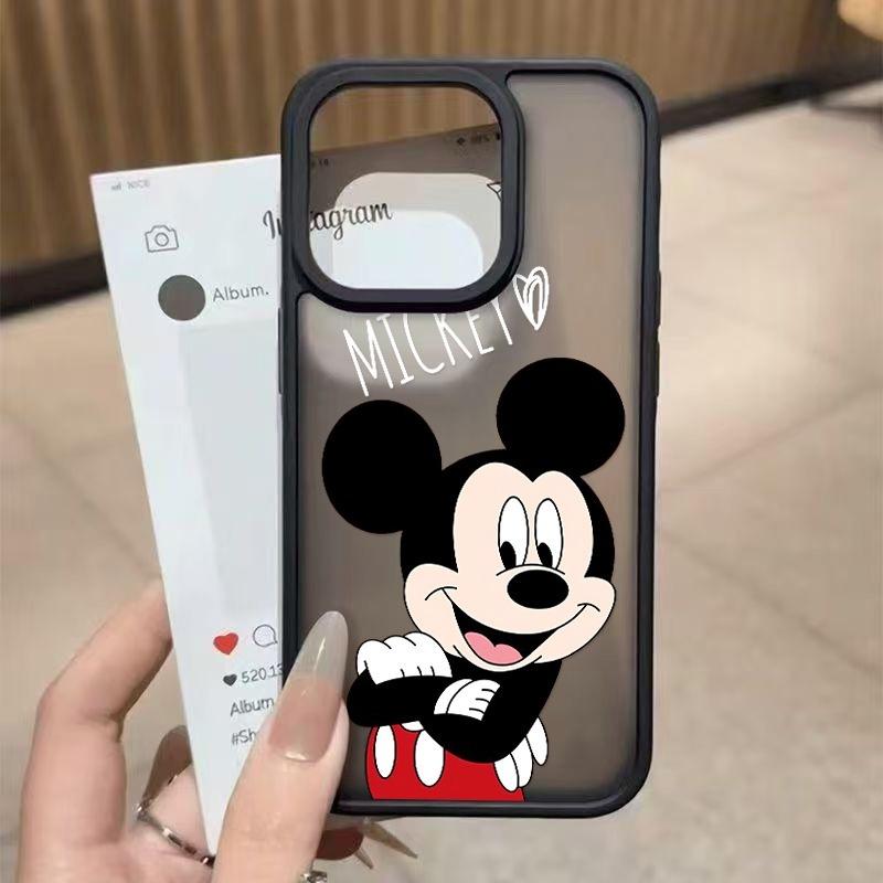 Ốp điện thoại trong suốt hình chuột hoạt hình, cặp đôi vui nhộn cho iPhone 17 Pro Max 14 15 Pro 16 Plus 13 12 Pro Max ip 11 Pro Max 17 Pro 14 Pro 15 16 Pro Max 13 Pro, chống sốc