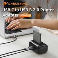 Gambar CABLETIME Converter USB C to USB B 2.0 Male For Printer Scanner Adapter Connector Kabel dari CABLETIME Jakarta Kota Administrasi Jakarta Barat 3 Tokopedia