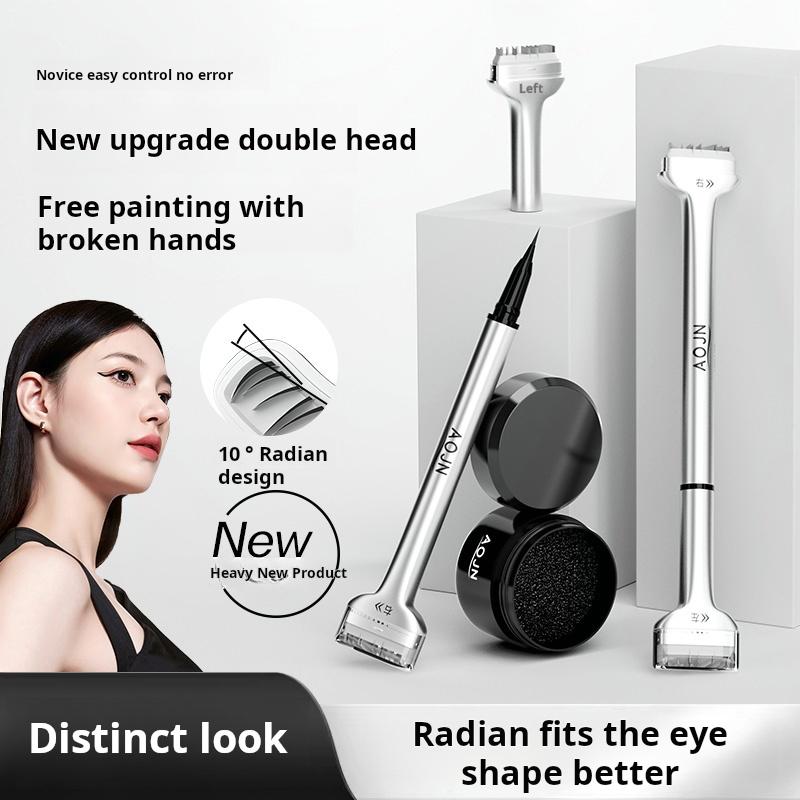 Bút Khuôn Lông Mi Hai Đầu Dụng Cụ Kẻ Mắt Và Bút Kẻ Mắt Không Thấm Nước Và Mồ Hôi Lâu Trôi Thích Hợp Cho Người Mới Bắt Đầu Tiện Lợi Hai Trong Một Dễ Sử Dụng Cosmetic Nữ kẻ mi