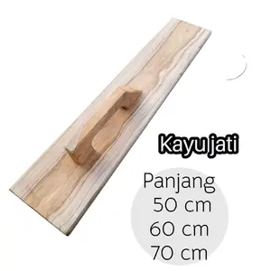 Raskam Kayu Jati Asli Berkualitas Panjang 50 cm 60 cm 70 cm Kayu Jati Asli