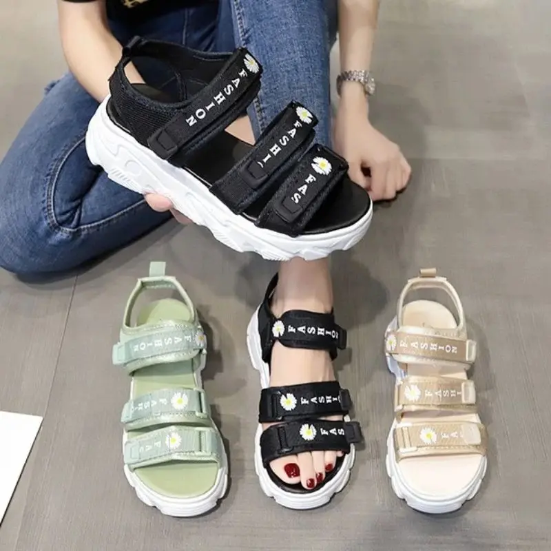 Sandal Korea Gunung Pereman Anak-Anak dan Dewasa Flat Korean fashion Flower Kekinian 0