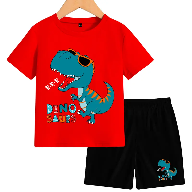 Setelan dino Anak-Anak Lengan Pendek Terbaru Fashion 7