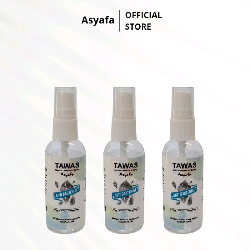 PAKET ISI 6 Tawas Deodorant Spray Asyafa 60ml 1