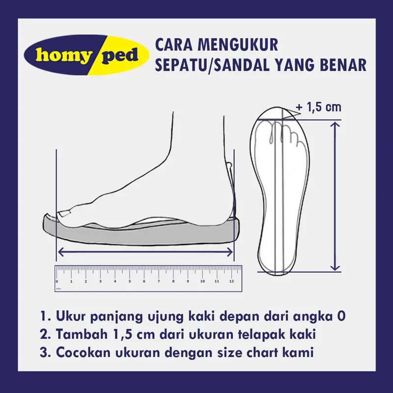 Homyped Maestro 01 Sandal Jepit Pria Sendal 8