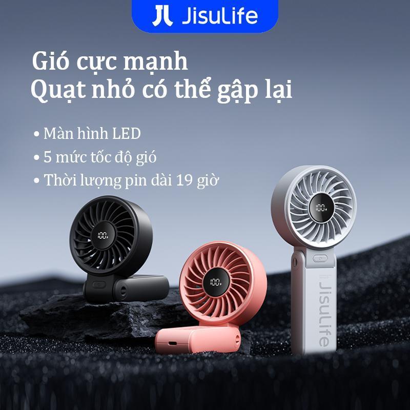 Quạt Cầm Tay JisuLife 7 | Quạt Mini 3 Trong 1, Trọng Lượng Nhẹ, Gió Mạnh, Thời Gian Làm Mát Lâu, Phù Hợp Cho Học Sinh, Thể Thao Ngoài Trời Và Du Lịch