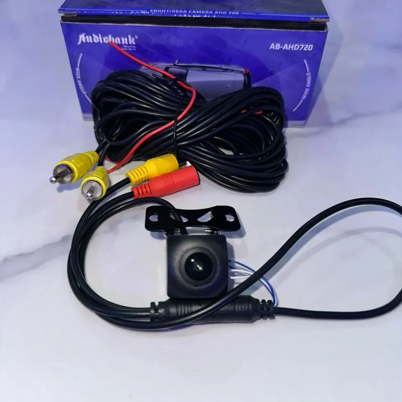 Kamera Mundur Audiobank AB-AHD720 dengan Konektor RCA dan Kabel Hitam