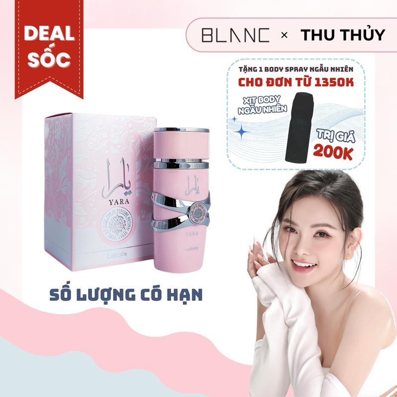   ĐỘC QUYỀN THU THỦY  Nước Hoa Lattafa Yara EDP Nữ Perfume Cosmetic Xịt Thơm 