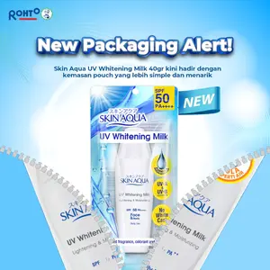 Skin Aqua UV Whitening Milk SPF 50 PA++++ Sunscreen dan Moisturizer Milk SPF 50 PA+++