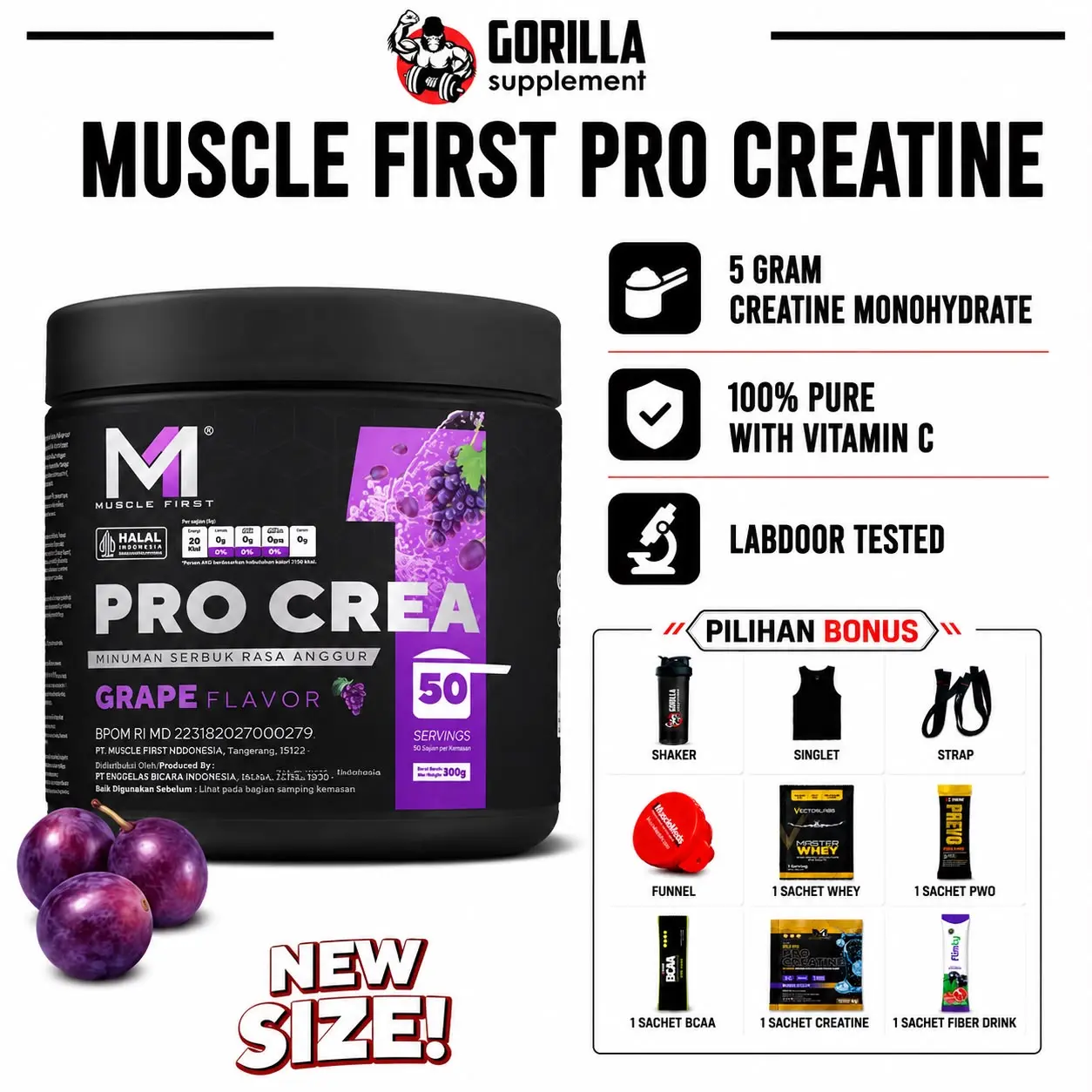 Muscle First Gold Series Pro Creatine 360 Gram Musclefirst M1 Nutrion PROCREATINE