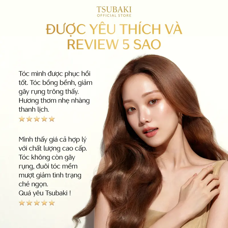 [] Bộ đôi Gội xả phục hồi hư tổn bồng bềnh, giảm gãy rụng TSUBAKI PREMIUM VOLUME & REPAIR 490MLX2 5