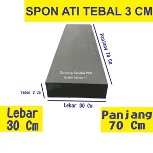 SPON ATI / BUSA ATI / SPON EVA TEBAL 3 CM WARNA HITAM UKURAN 30 X 70 CM UNTUK BANTALAN AMPLAS, TARGET PANAHAN DAN KERAJINAN PERAHU KARET DLL