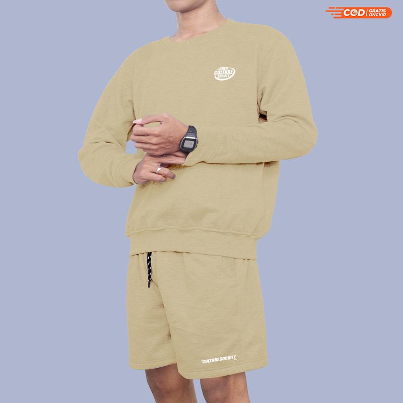 UNIFIED ONESET STELAN SOCIETY HOODIE CREWNECK ATASAN BAWAHAN Celana DISTRO COUPLE COMFORT Tebal 5