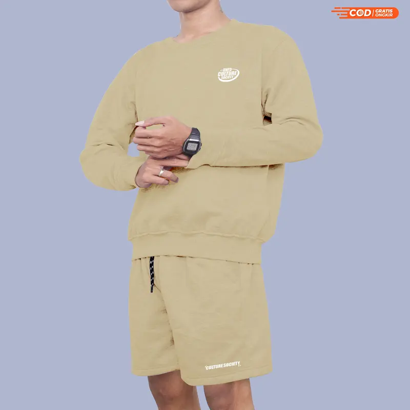 UNIFIED ONESET STELAN SOCIETY HOODIE CREWNECK ATASAN BAWAHAN Celana DISTRO COUPLE COMFORT Tebal 4