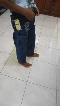 Product Review of CELANA JEANS DENIM ANAK FASHION Motif Bordir LAKI-LAKI PANJANG KARGO GESPER USIA 5-12 TAHUN, PJKK14 Fashion from E**n 1