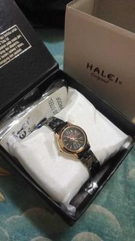Product Review of Halei Watch 348 L - Jam Tangan Wanita Rantai Stainless Steel Analog Kekinian - Tahan Air dan Garansi 1 tahun. Free Box from d**🦖 1