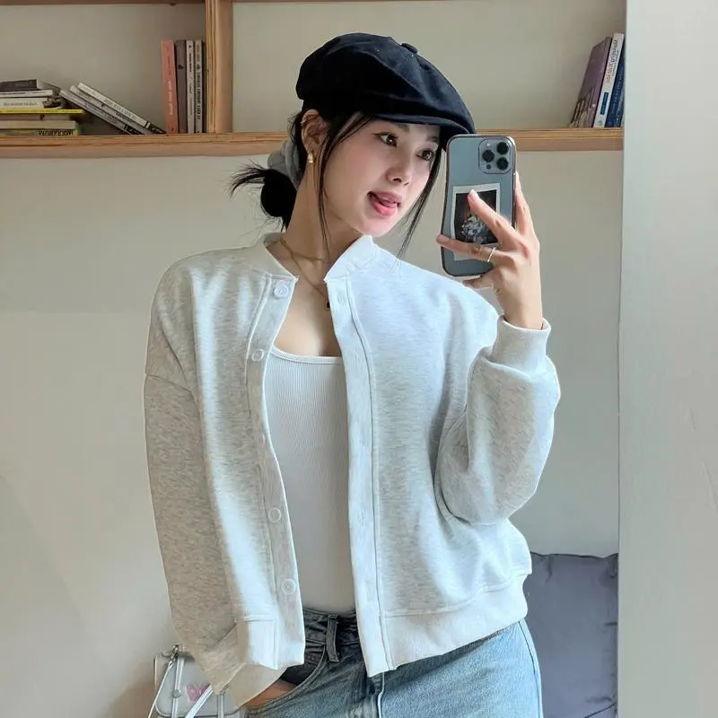 [XẢ HÀNG] Áo Khoác Nỉ Cardigan Nữ Basic Cài Cúc Form Boxy Nhẹ Mùa Thu Đông Vải 2 Da Cao Cấp Không Xù , Chống Bai Dão Tốt - BY BOOM STORE VN áo khoác nỉ dày dặn | BigBuy360 - bigbuy360.vn