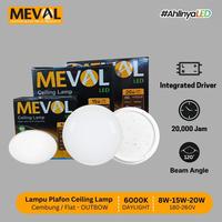 Gambar MEVAL Lampu Plafon LED Ceiling Lamp Cahaya Putih 6000K - 8W/15W/20W - Cembung, 8 Watt dari MEVAL ID Kota Tangerang 1 Tokopedia