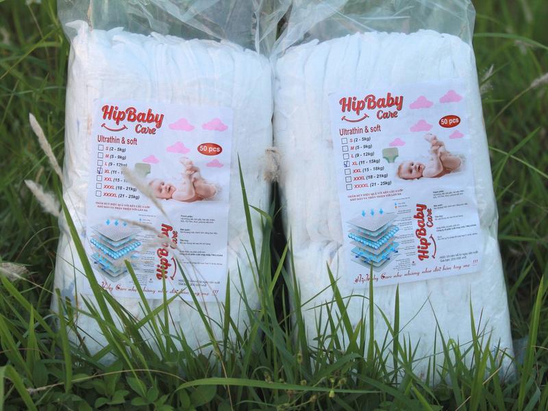 Combo 100 Quần bỉm Hip Baby Care loại 1 xuất khẩu phiên bản nâng cấp Cho Bé Voi nệmđiềuhòa mátlạnh Women tã  quần tã  sơ