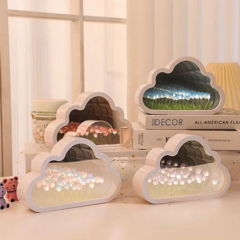 13 Tulip/Lampu Malam Diy Tulip/Dekorasi Buket Hadiah Ulang Tahun/Hadiah Hari Valentine/Lampu Hias Kamar Tidur Anak Perempuan Led Tulips 5