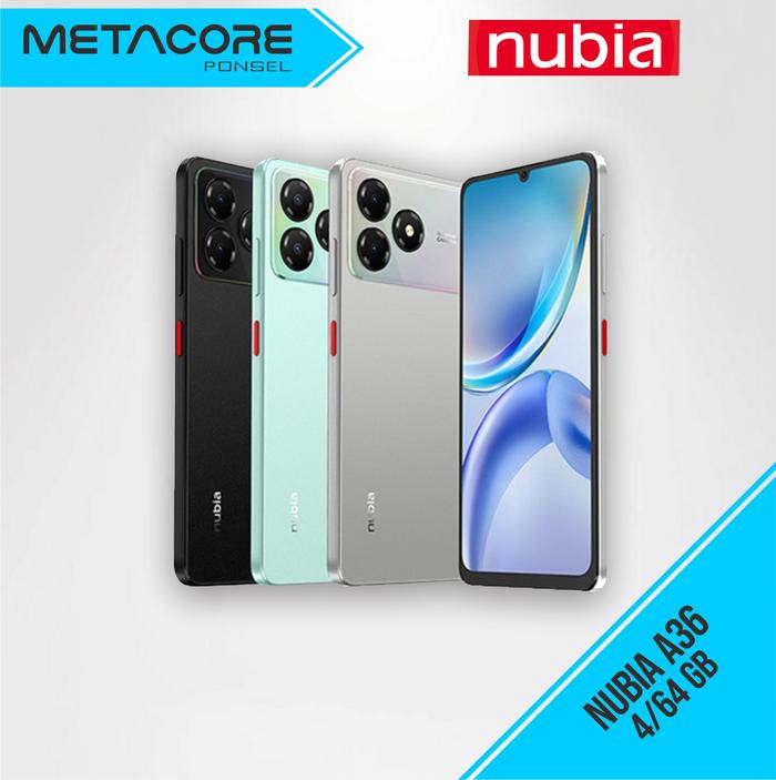 Promo Handphone nubia A36 ROM 64GB RAM 12GB (4+8GB) Smartphone