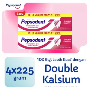 Pepsodent Pasta Gigi Pencegah Gigi Berlubang 225G Value Pack - Twinpack [SALE !]
