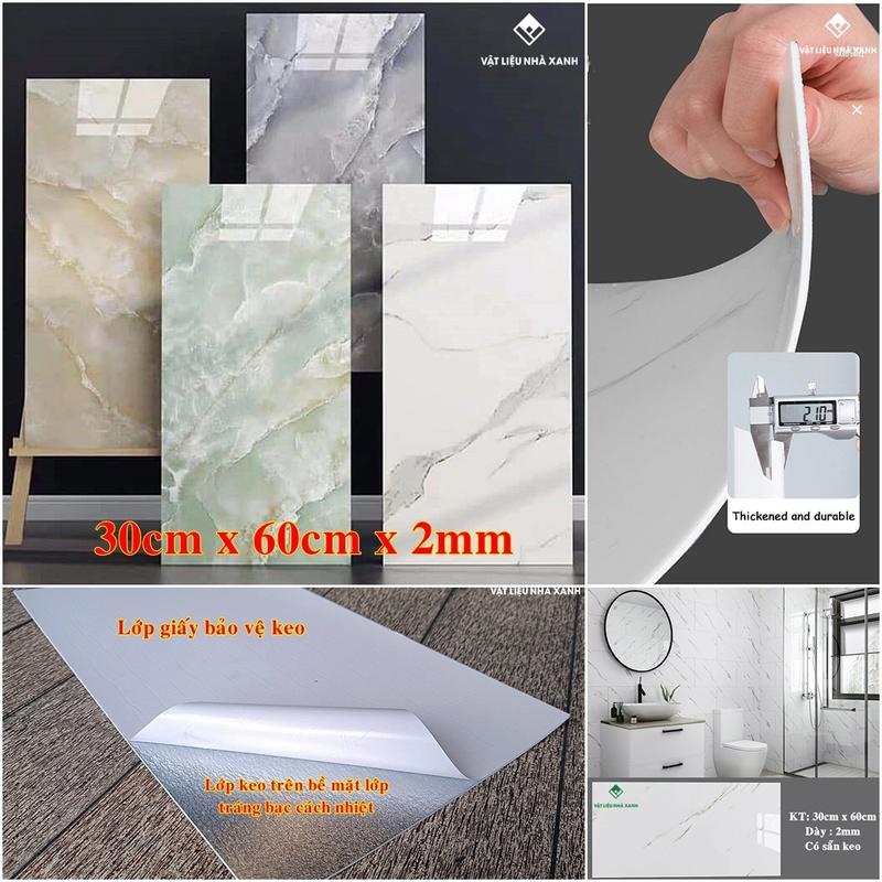 Combo 50 Tấm Dán Tường Giả Đá PVC 30cm x 60cm x 2mm Sẵn Keo Giá Rẻ Dễ Thi Công Bền Đẹp & Sang Trọng