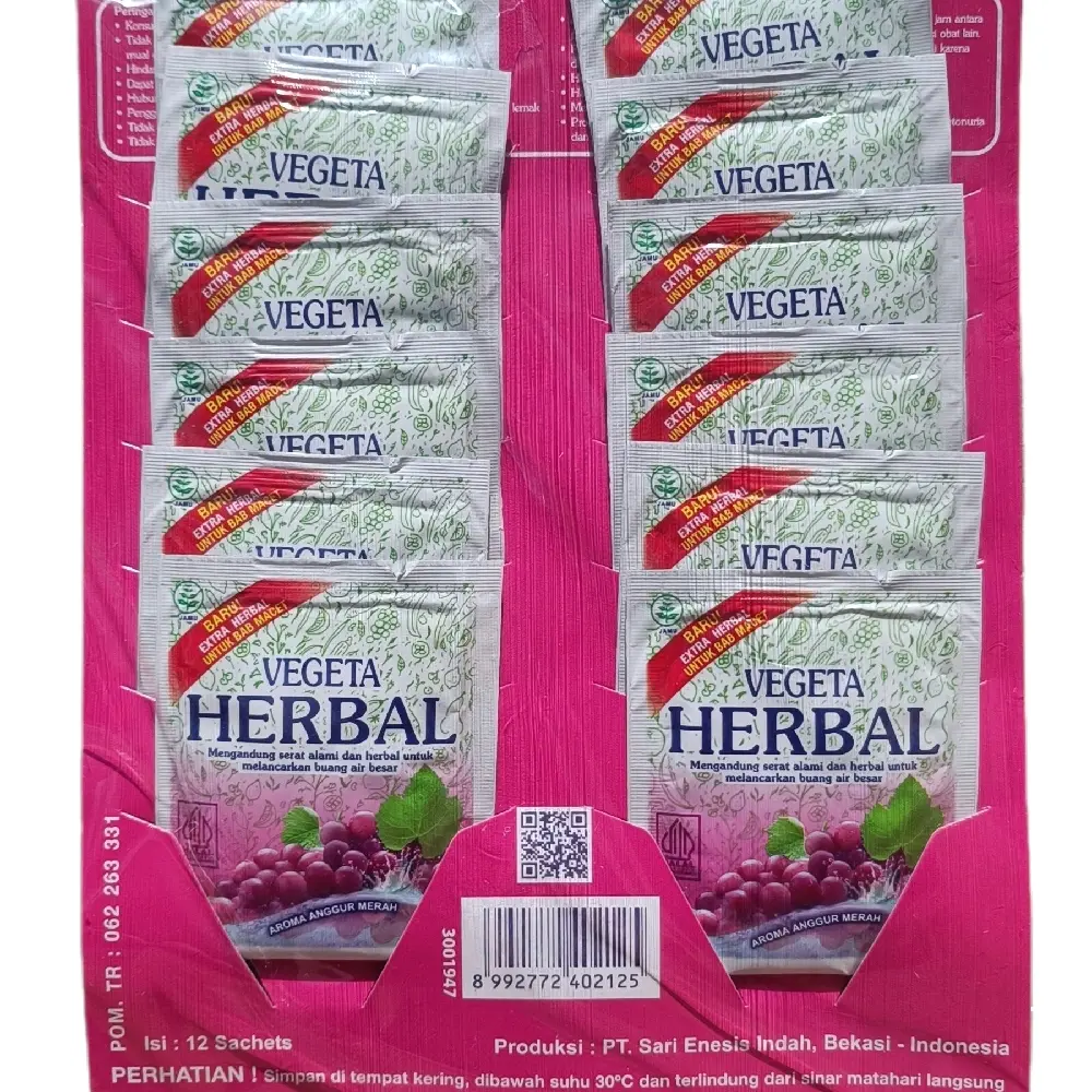 Vegeta Herbal Hanger isi 12 sachet rasa anggur