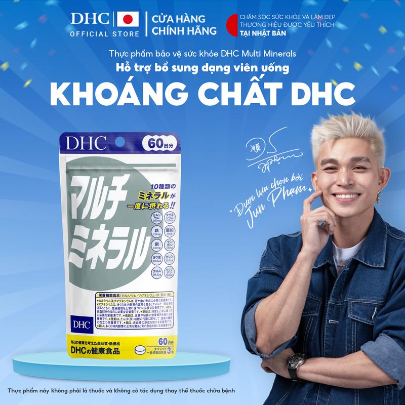 [GIẢM ĐẾN 50% - DATE 27/2/2026] TPBVSK DHC Multi Minerals dạng viên uống hỗ trợ bổ sung các khoáng chất cho cơ thể như Sắt, Kẽm, Canxi và khoáng chất khác - DHC Nhật Bản chính hãng -  60 Ngày