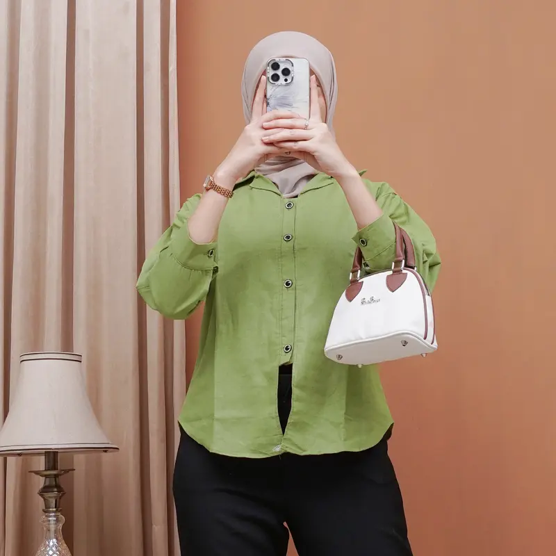 Amary Top Outer Linen Atasan Wanita / Kemeja Oversized / Kemeja Linen Terbaru 7