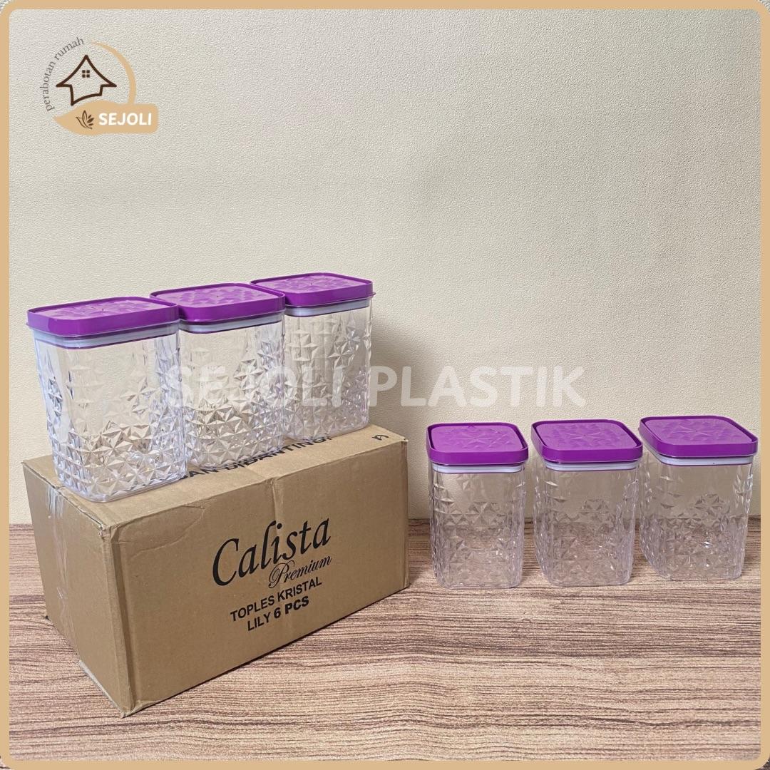 (6 PCS) TOPLES CALISTA LILY 1000 ML KRISTAL PLASTIK AKRILIK MEWAH KEDAP UDARA WADAH KUE LEBARAN (6 PCS) TOPLES CALISTA LILY 1000 ML KRISTAL PLASTIK AKRILIK MEWAH KEDAP UDARA WADAH KUE LEBARAN
