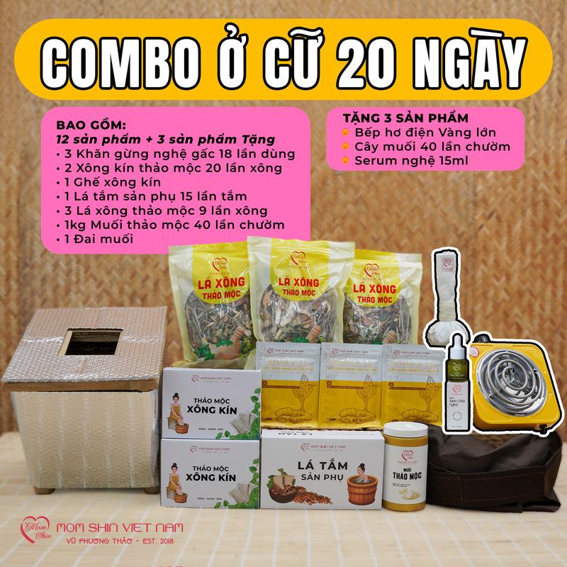 (TẶNG 3 MÓN) - COMBO Ở CỮ MOM SHIN 12 MÓN, COMBO Ở CỮ 20 NGÀY, Hỗ Trợ Chăm Sóc Da Cho Mẹ Sau Sinh, Trọn Bộ Ở Cữ Sau Sinh Hiện Đại, Shop Mẹ Shin Min Gin, Vũ Phương Thảo