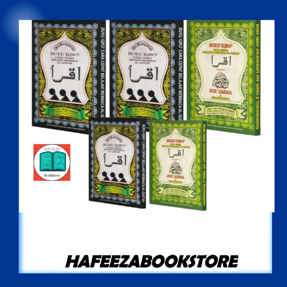 BUKU IQRO HITAM DAN JUZ AMMA BESAR KECIL KERTAS CD KH AS'AD HUMAM TERLARIS