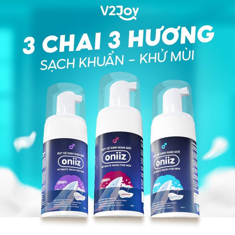  Bọt vệ sinh nam giới Oniiz Dung dịch tạo bọt 100ml 