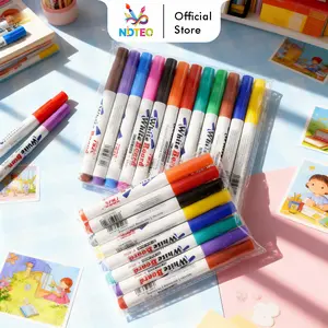 Spidol Whiteboard Marker Warna Warni Isi 8/12 Pcs Ujung Lancip - Spidol Mengambang di Air YL0311