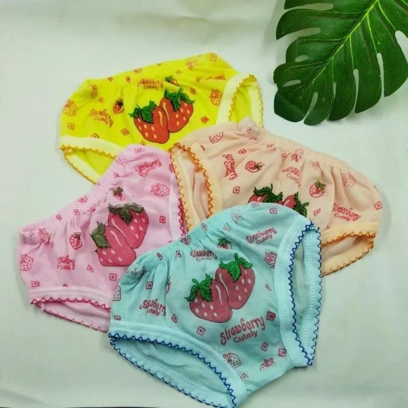 12 PCS Celana Dalam Anak Motif Strawberry untuk Usia 2-7 Tahun 5