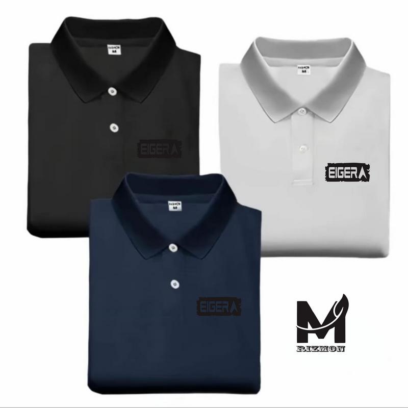 Beli 1 Dapat 3 Pcs ( PROMO COD ) Kaos Keren Polo I ger I Sp I III Black Pria Distro -Shirt Distro I Polo Dewasa Premium 3