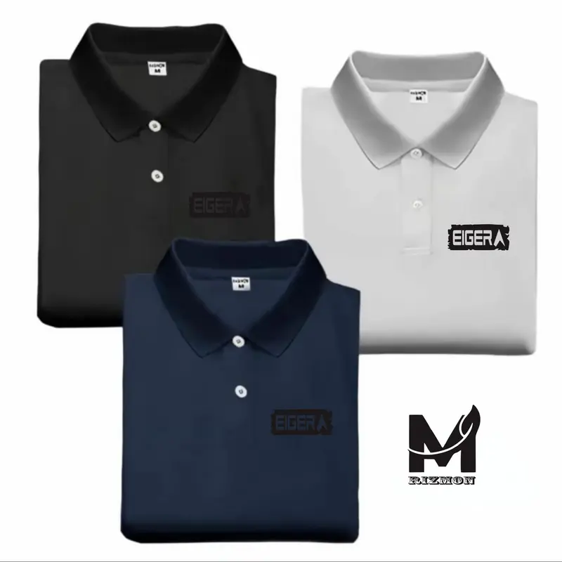 Beli 1 Dapat 3 Pcs ( PROMO COD ) Kaos Keren Polo I ger I Sp I III Black Pria Distro -Shirt Distro I Polo Dewasa Premium 3