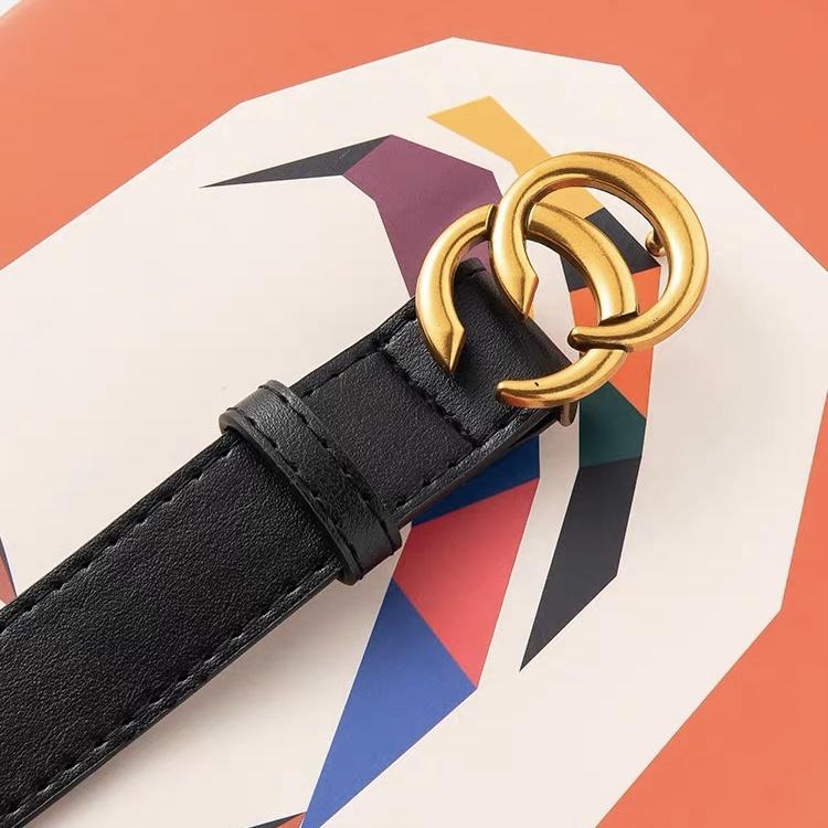 Ikat Pinggang Wanita Bahan Pu Double G Belt Wanita Belt Fashion 8
