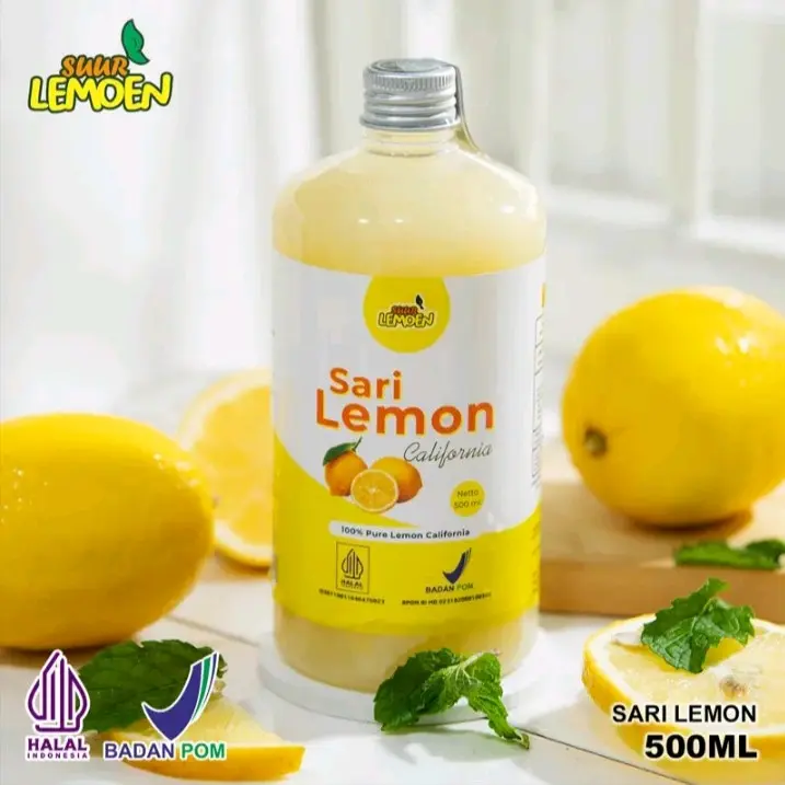 Suur Lemoen BPOM Sari Lemon Murni Air Lemon 1 Liter 3