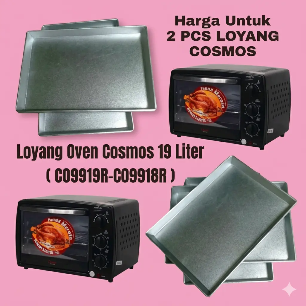 2 PCS LOYANG OVEN COSMOS CO9919R CO9918R / LOYANG OVEN COSMOS 19 LITER / LOYANG OVEN LISTRIK