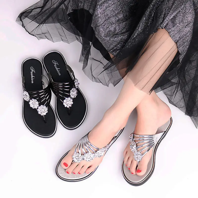 OKAIDO OFFICIAL Sandal Jepit Wanita Cewek Perempuan Model Bunga Korea Bahan Karet Style Anti Air Kekinian Jelly 6
