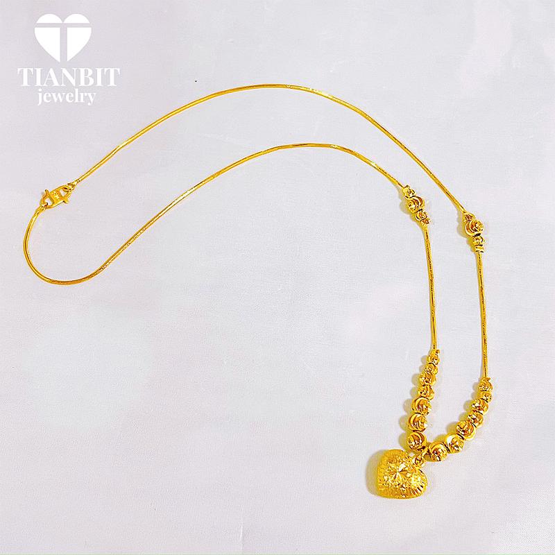 Product Introduction of Titanium hand bracelet, gold plated, love lucky beads, for women, not fade, not easily deformed 2