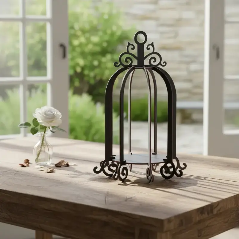 Trio de Gaiolas Decorativas em MDF para Decoração