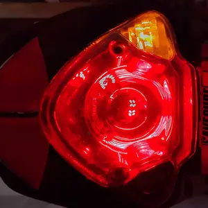 Lampu Rem Stop Tambahan Motor LED 2 Mode Lampu Mata Kucing Motor Universal