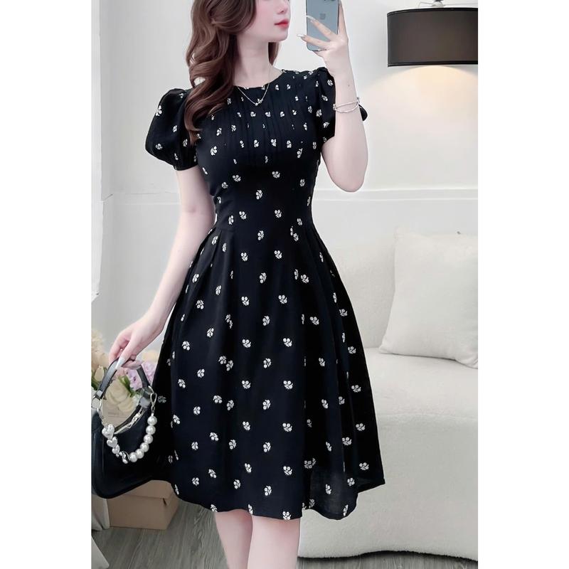 Đầm Hoa Xinh Thiết Kế TutuStore - Mã D570
