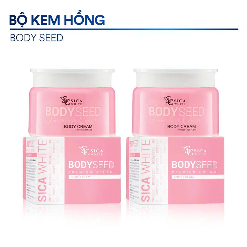 Bộ Kem Sica White, Body Mầm 150gr - hỗ trợ sáng hồng da Nữ Dưỡng Body Skincare Làm Đẹp Da Lotion